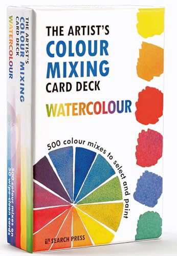 Product box for The Artist's Colour Mixing Card Deck featuring a colour wheel graphic.