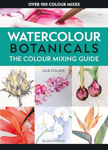 Book cover: watercolour botanical paintings and colour mixing guide.
