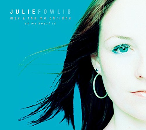 Julie Fowlis album cover featuring a woman's face against a blue background.