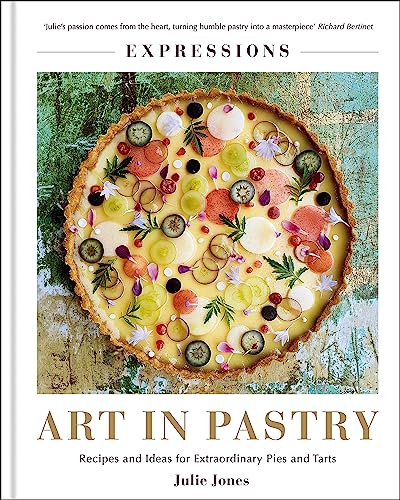 Book cover featuring a colorful fruit tart, titled “Art in Pastry.”