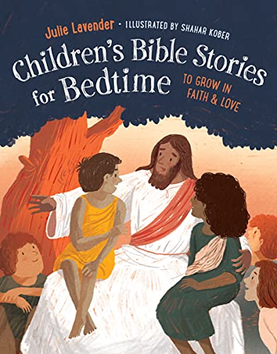 Book cover depicting Jesus with children, illustrated in a warm style.