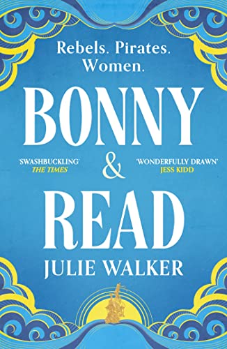 Book cover for "Bonny & Read" with blue waves and white text.