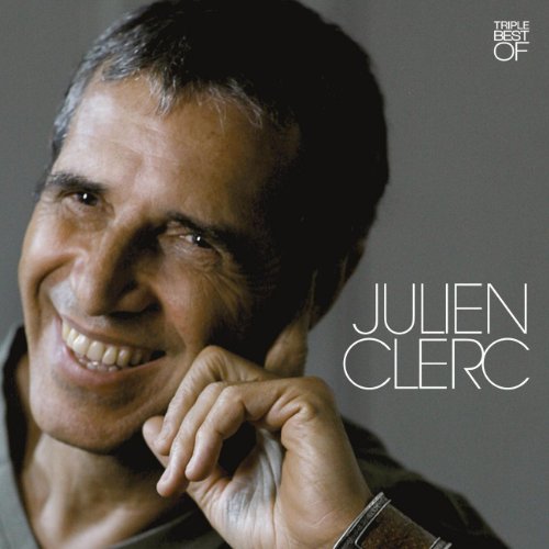 CD cover featuring a close-up portrait of singer Julien Clerc.
