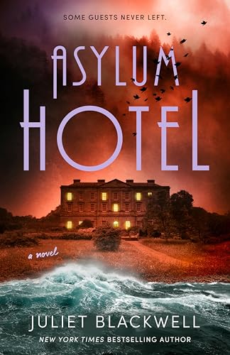 Book cover: large building with stormy sky and crashing waves.
