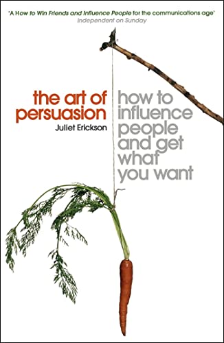 Book cover: "The Art of Persuasion" with a carrot dangling from string.