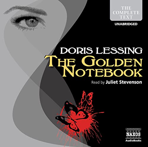 Audiobook cover for Doris Lessing’s “The Golden Notebook,” read by Juliet Stevenson.