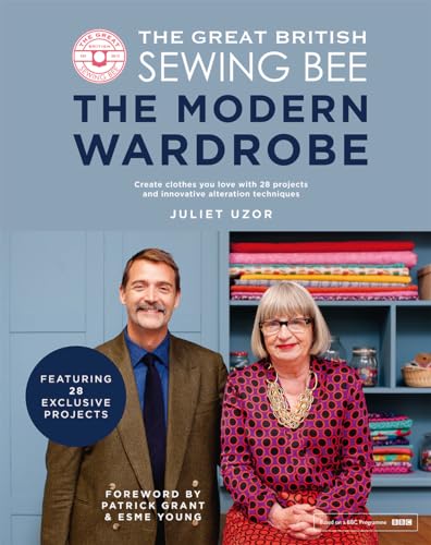 Book cover featuring sewing experts and colorful fabric shelves.