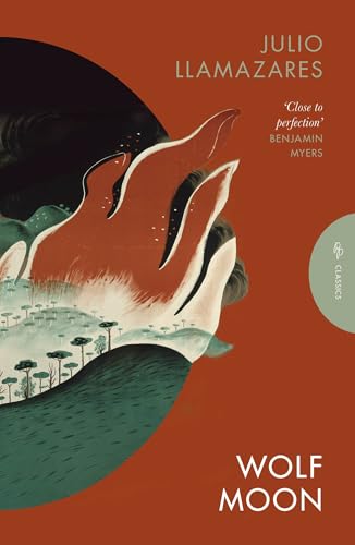 Book cover featuring an abstract illustration of a wolf head over a forest landscape.