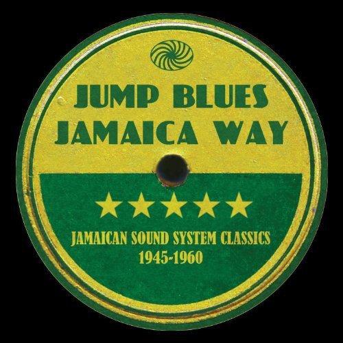 Yellow and green vinyl record label with text and four stars.