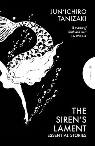 Book cover with a white line-art mermaid on a black background and white text.