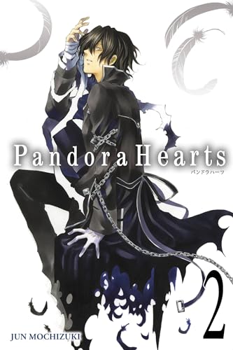 Pandora Hearts volume 2 cover with a dark-haired character and chains.