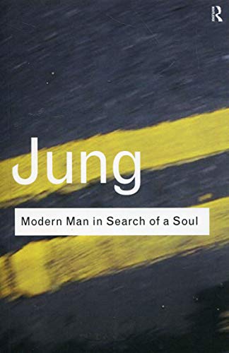 Book cover: "Jung, Modern Man in Search of a Soul" with yellow brushstrokes.