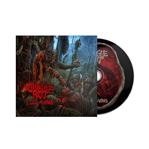 CD case and disc for Jungle Rot’s “A Call to Arms” album.