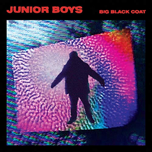 CD cover for Junior Boys’ “Big Black Coat” with a silhouetted figure.