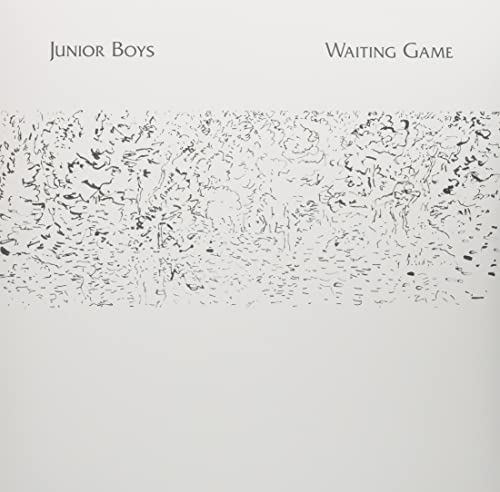 Waiting Games" vinyl album cover by Junior Boys, white with abstract black lines.
