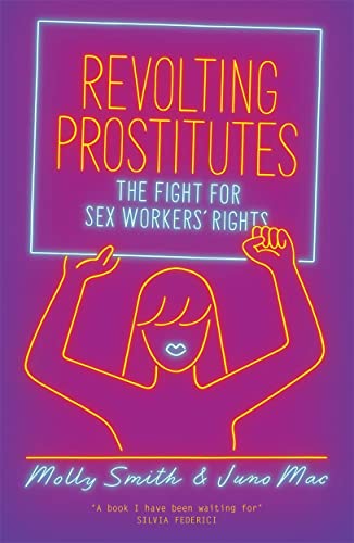 Book cover featuring neon-style line art of a person holding a protest sign.
