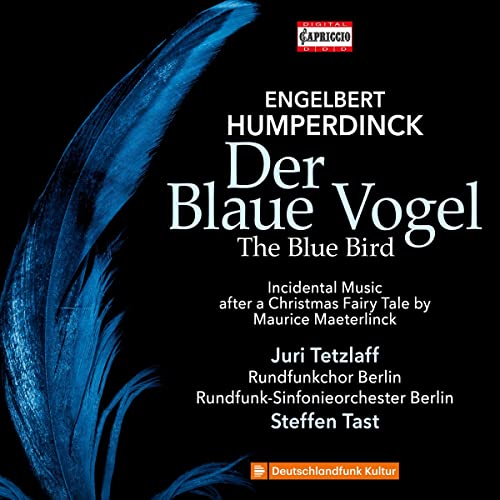 CD cover for Engelbert Humperdinck’s “Der Blaue Vogel” featuring a blue feather.