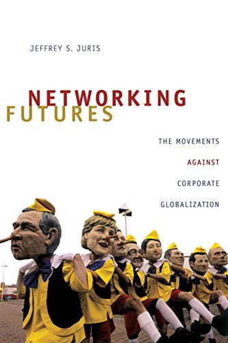 Book cover with title and image of protest figures with long noses.