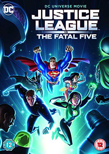 Justice League animated movie cover featuring Superman, Batman, and Wonder Woman.