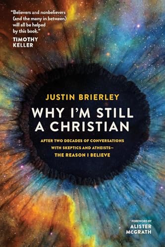 Book cover: “Why I’m Still a Christian” with an eye-like nebula background.