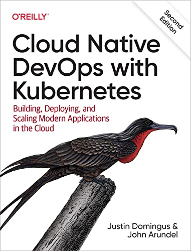 Book cover: “Cloud Native DevOps with Kubernetes” featuring a woodpecker.