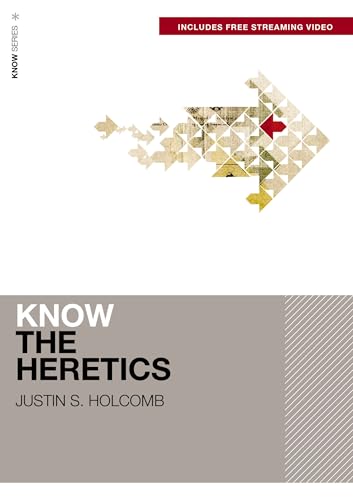 Book cover for “Know The Heretics” with abstract geometric design.