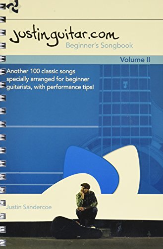 Spiral-bound guitar songbook cover with blue design and seated musician.