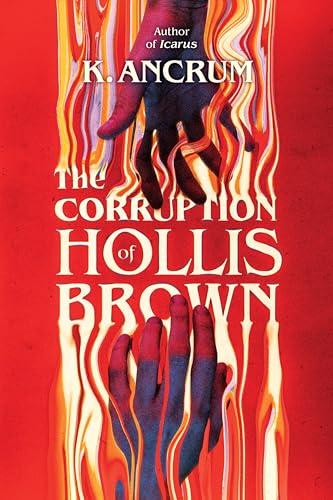 Book cover featuring two hands reaching toward each other amidst flowing red and orange flames.