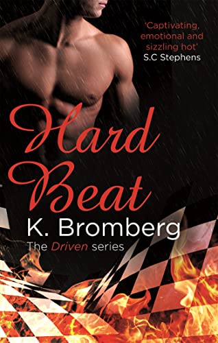 Book cover: Torso of a man, fiery background, and title "Hard Beat.
