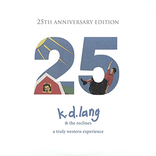25th anniversary edition CD cover with large "25" and k.d. lang text.