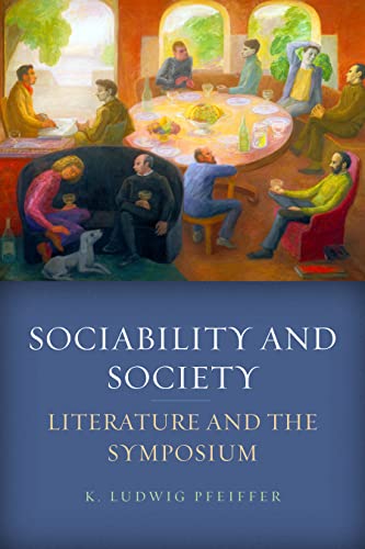 Book cover depicting a colorful painting of people gathered in a room.