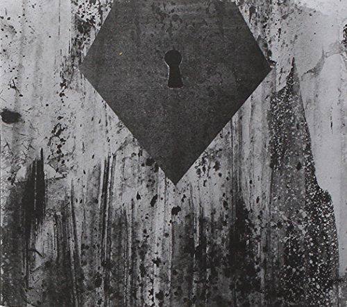 Black and white CD cover with a diamond shape and keyhole.
