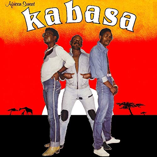 Album cover with three men in casual clothes against a red and yellow background.