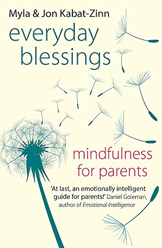 Book cover for Everyday Blessings by Myla and Jon Kabat-Zinn with dandelion seed illustration.
