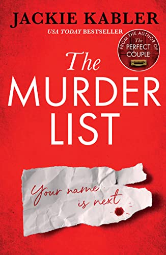Book cover with red text, a torn paper, and handwritten script.