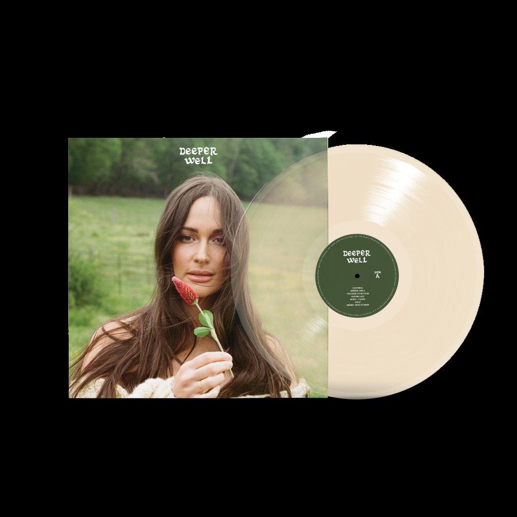 Kacey Musgraves "Deeper Well" vinyl record with artist portrait.