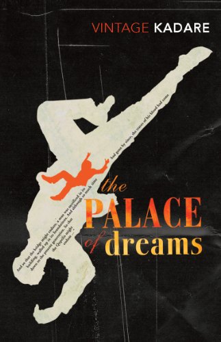 Book cover: "The Palace Of Dreams" with silhouetted figures and orange text.