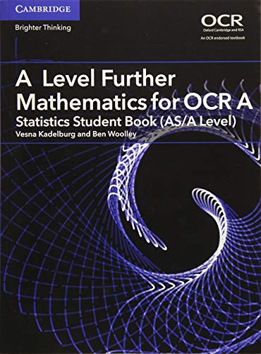 Blue textbook cover with white text: “A Level Further Mathematics for OCR A.”
