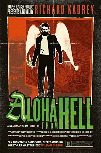 Book cover: man with wings, dark suit, orange and red background.