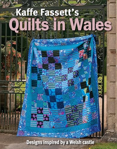 Book cover featuring a colorful, patchwork quilt hanging on ornate gates.