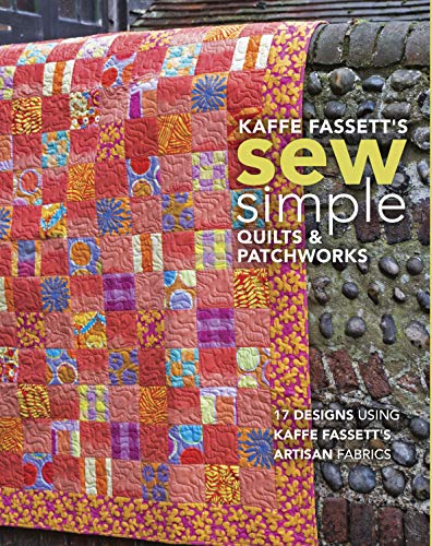 A colorful patchwork quilt draped over a stone wall, with book title text overlaid.
