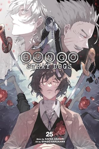 Manga cover featuring four characters with weapons and a dark, dramatic style.