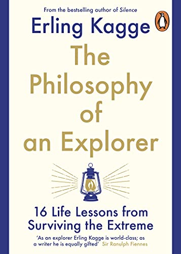 Book cover of The Philosophy of an Explorer by Erling Kagge with lantern illustration.