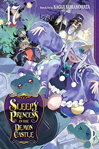 Manga cover featuring a sleepy princess and demon castle characters.