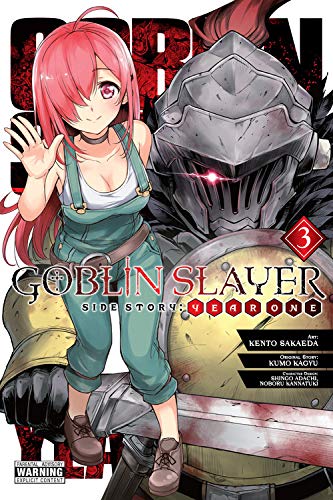 Manga cover: woman and armored figure with “Goblin Slayer Year One” title.