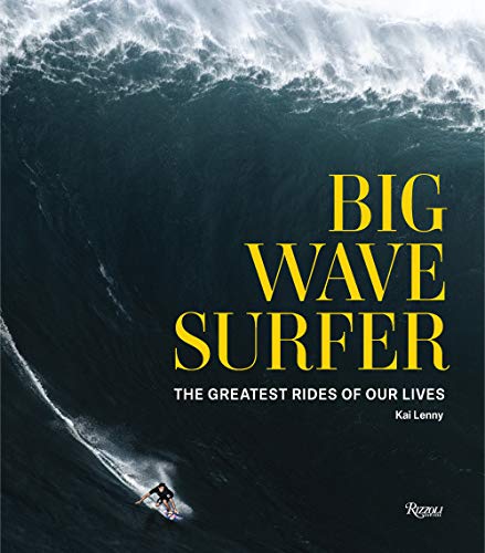 Book cover: a surfer riding a massive, curling ocean wave.