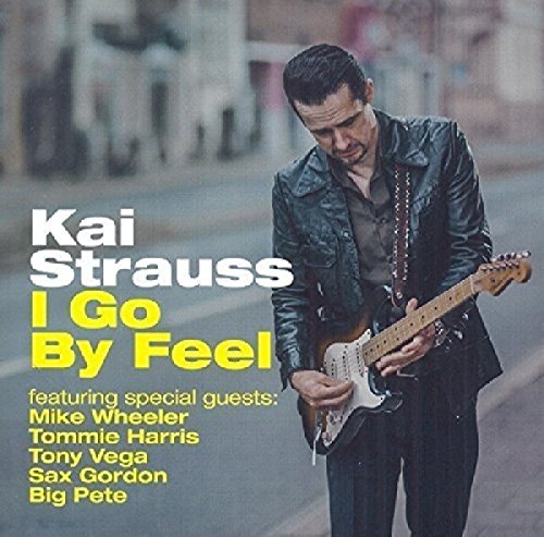 CD cover featuring Kai Strauss playing a guitar, with text and guest names.