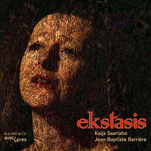 CD cover: textured portrait of a woman’s face merging with foliage.