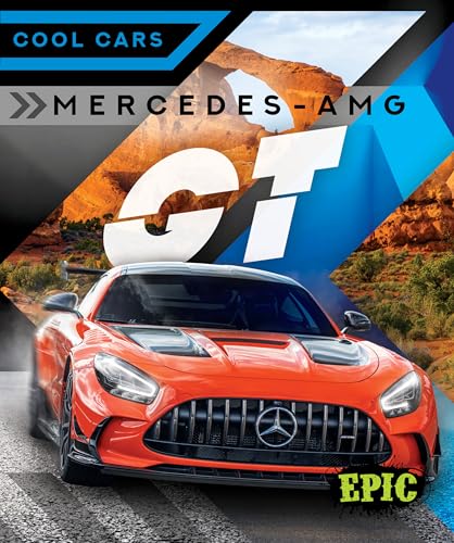Orange Mercedes-AMG GT sports car with a mountainous backdrop.