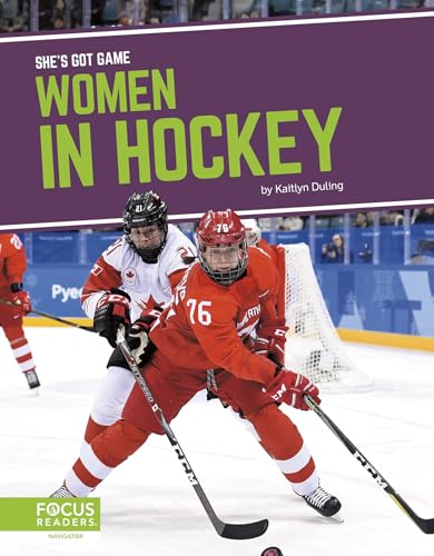 Book cover featuring two women ice hockey players in action.